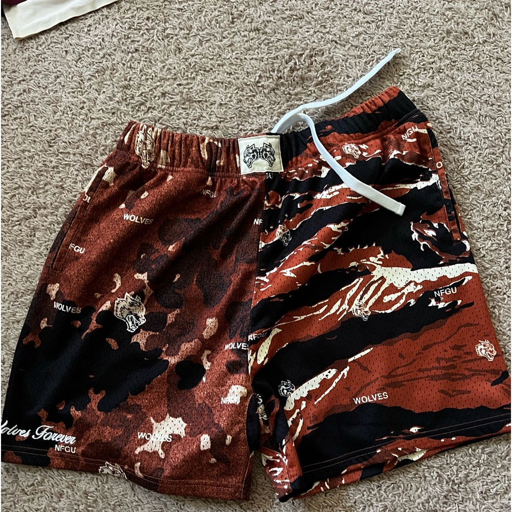 Tiger stripe shorts